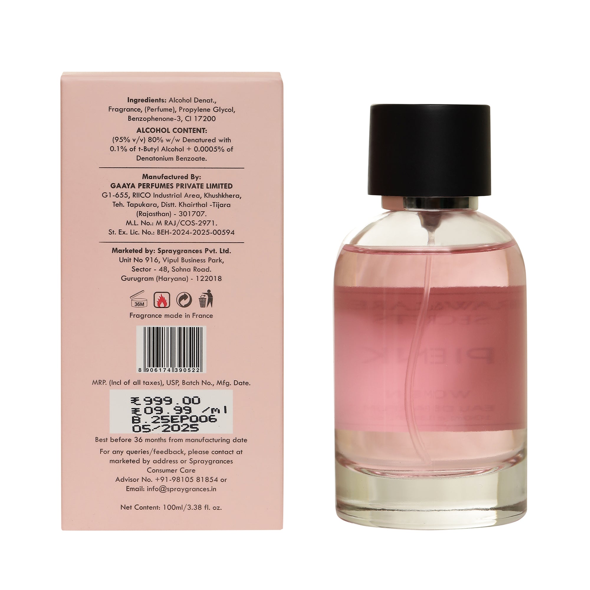 PIENK Women Eau de Parfum – 100ml
