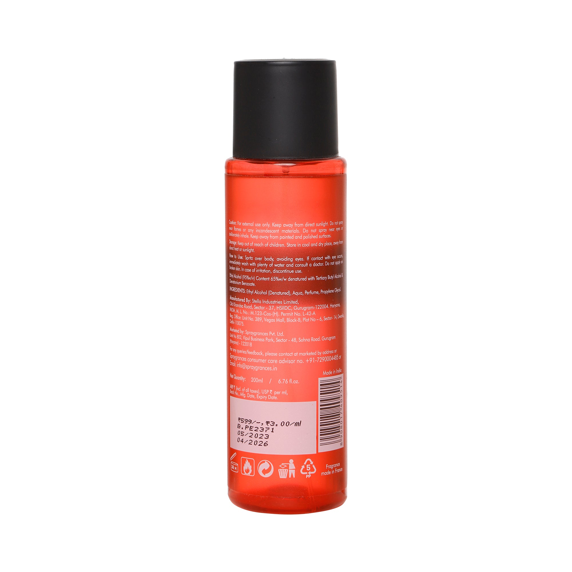 Red Beryl Men Body Mist – 200ml