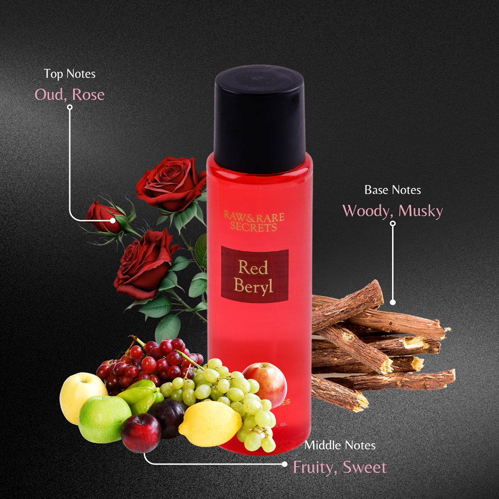 Red Beryl Body Mist For Men - Seductive Elegance